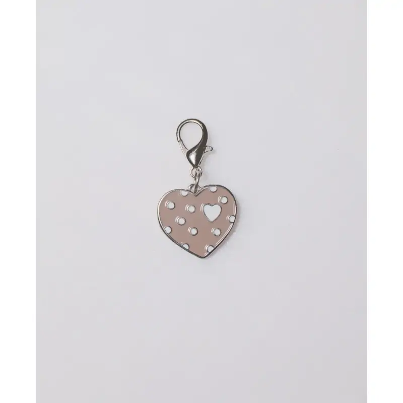 CIONDOLO CUORE BEIGE