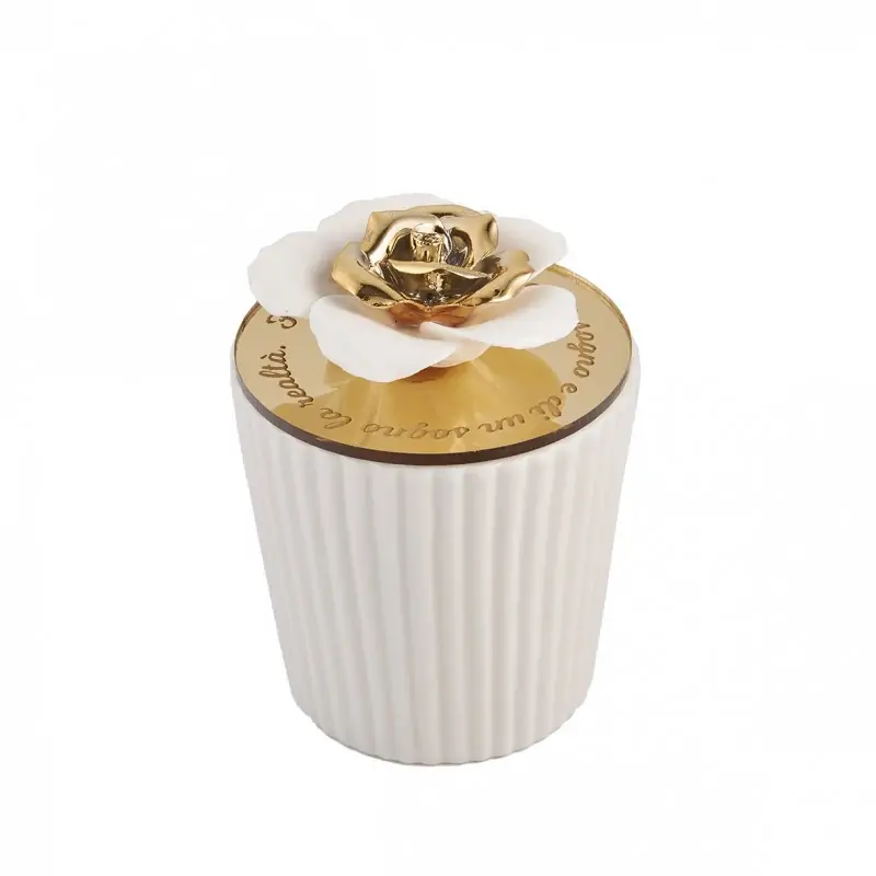 P.CANDELA C/FIORE ORO GR H.10