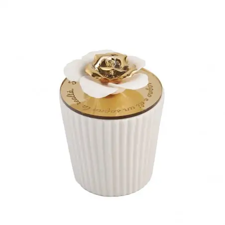 P.CANDELA C/FIORE ORO GR H.10