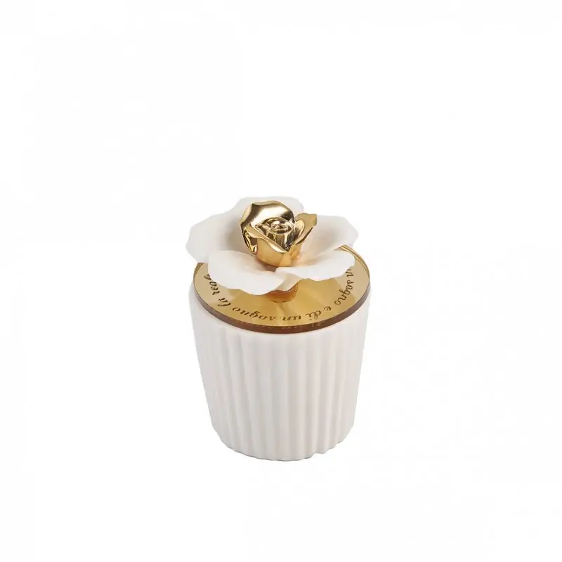 P.CANDELA C/FIORE PC.ORO H.6,5