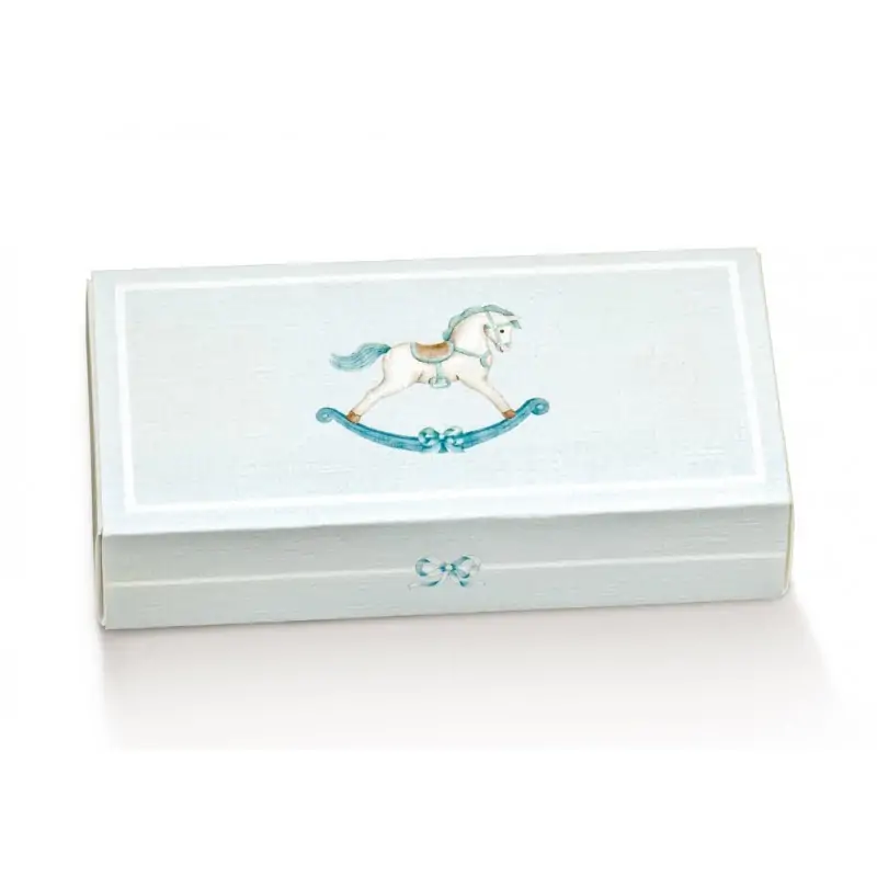 CASSETTO QUADR. + div.new 120x50x30 CAVALLINO AZZURRO