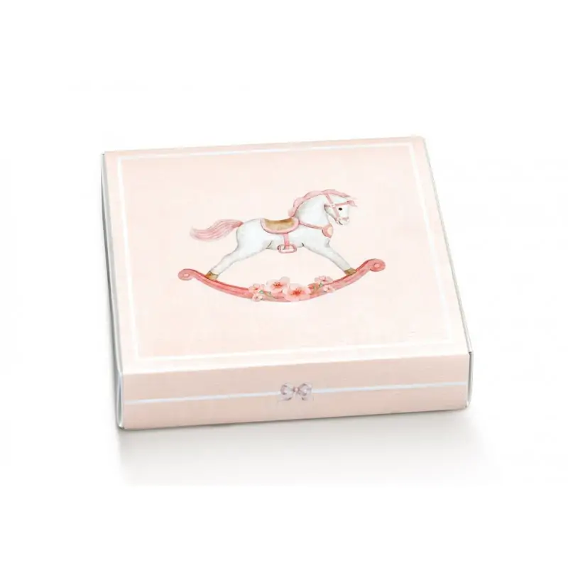 CASSETTO QUADR. + div.new 120x120x32 CAVALLINO ROSA