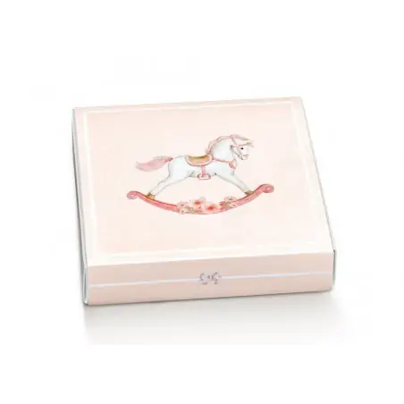 CASSETTO QUADR. + div.new 120x120x32 CAVALLINO ROSA