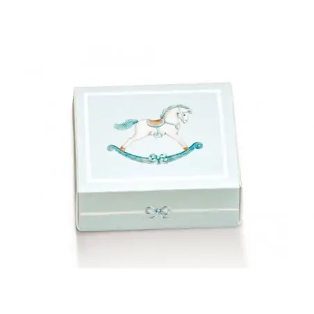 CASSETTO QUADR. + div.new 120x120x32 CAVALLINO AZZURRO