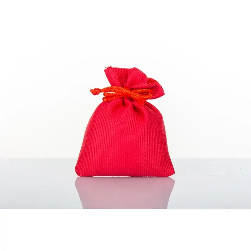 SACCHETTO PIATTO 8X10 RIGA ROSSO