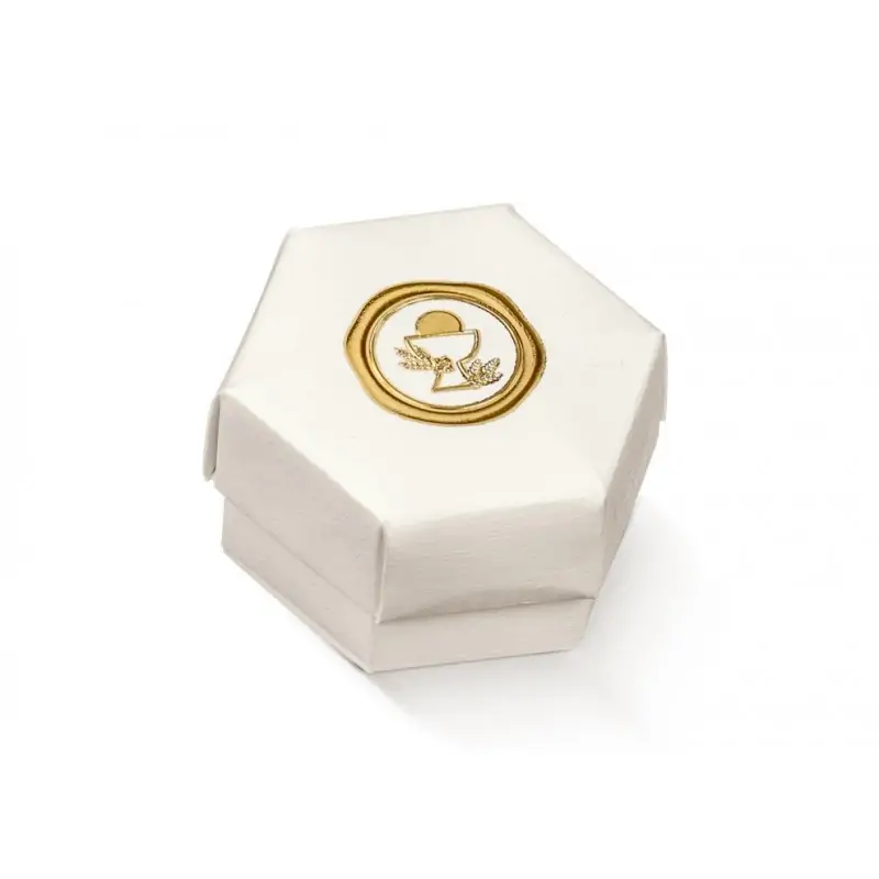 ESAGONO F/C c/divisorio 60x40 COMUNIONE c/stampa a caldo