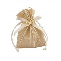 SACCHETTO BRILLE' 50° GOLD 10X13 CM