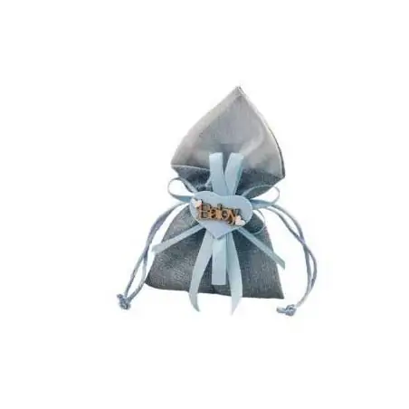 SACCHETTO BRILLE'CUORE BABY BOY 11X15 CM