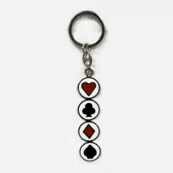 PORTACHIAVI SIMBOLI POCKER VERT.