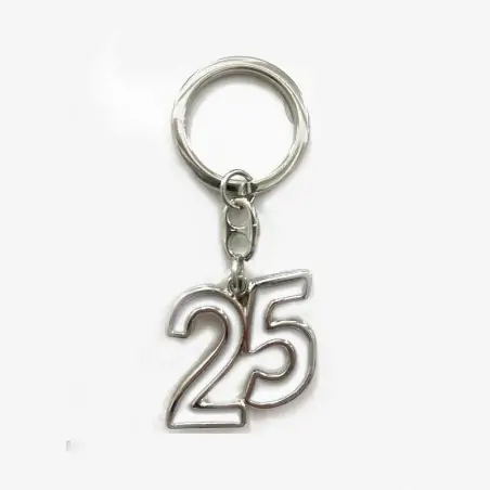 PORTACHIAVI 25 ARG SMALTATO BIANCO