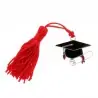 Bomboniera Ciondolo Laurea Tocco nero