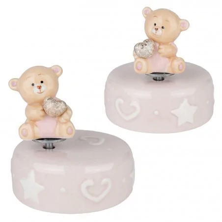 PELUCHE ORSO CARILLON ROSA DM8H9S/2 2/48