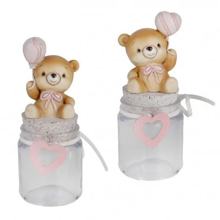 PALLA ORSO BARATTOLO ROSA H.12 S/2 6/96