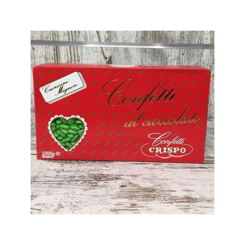 Cnfetti cuoricino mignon verde 1kg