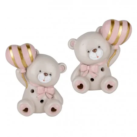 PUPO ORSO LED ROSA H.10 S/2 4/72