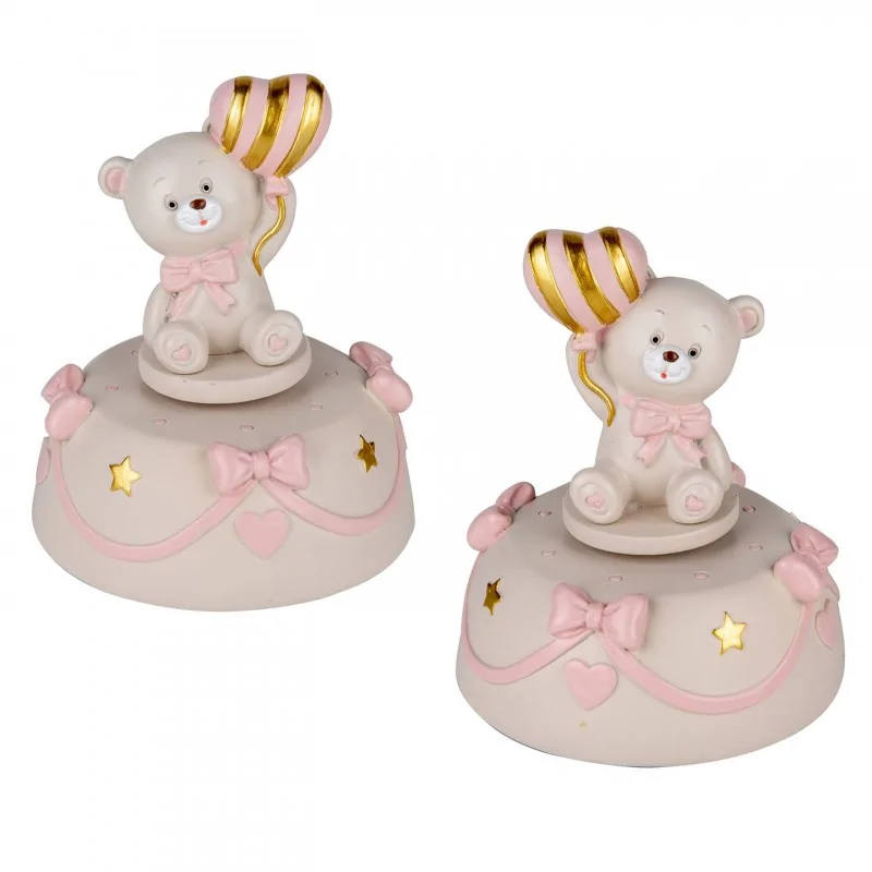 PUPO ORSO CARILLON ROSA DM10H12 S/2 2/36