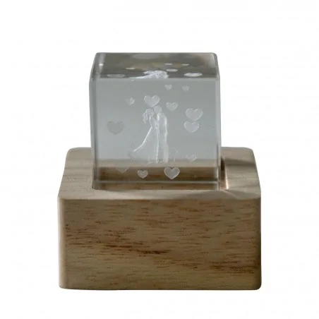 LAMPO CUBO CRYSTAL CM.6X6 SPOSI 1/48