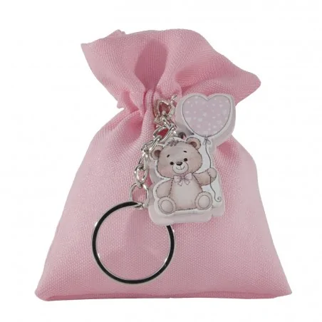 TOYS BAG P/C ORSO CM 8X10 ROSA 60/600