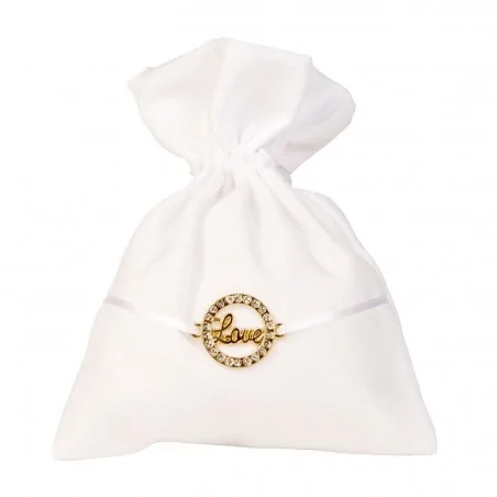 RIFLESSO BAG CM 10X12 LOVE ORO 60/600