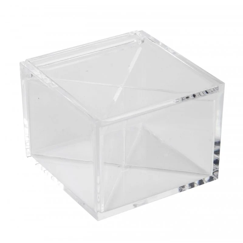 CUBO BOX TRASP.C/DIVISORI CM.8X8X6 12/72