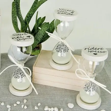 Clessidre in vetro idea bomboniere originale per il tuo