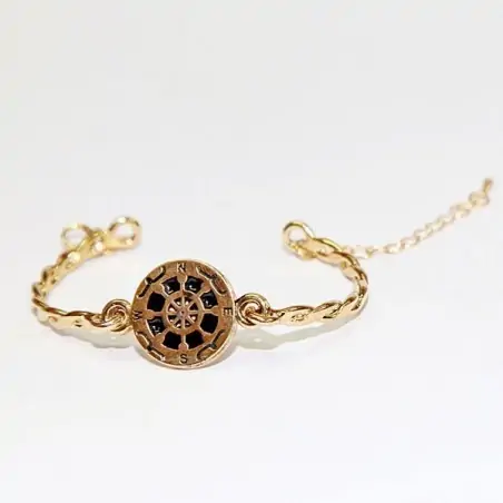 bracciale oro con timone