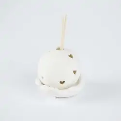 PROFUMATORE GLOBO IN PORCELLANA SU MANI TEMA VIAGGIO