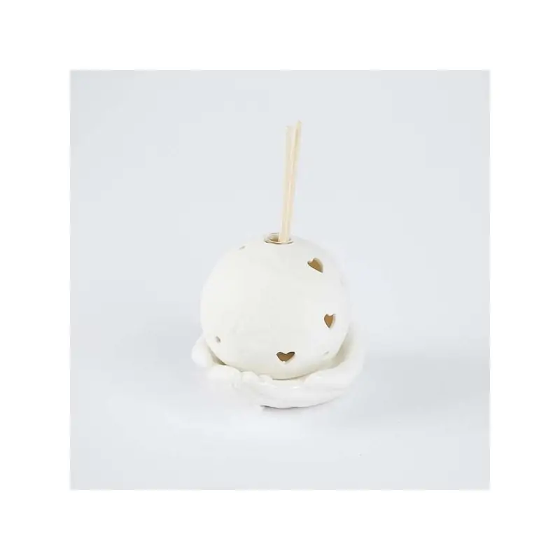 PROFUMATORE GLOBO IN PORCELLANA SU MANI TEMA VIAGGIO