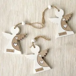 DECORAZIONI BOMBONIERE APPENDINI ANGELI GIOIA SOGNI AMORE