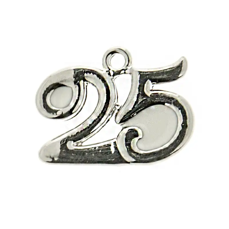 DECORAZIONI NOZZE D'ARGENTO NUMERO 25 ANNIVERSARIO 25 ANNI