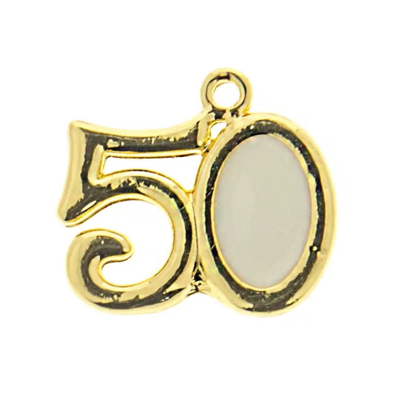 DECORAZIONI NUMERO 50 NOZZE D'ORO 50 ANNI BOMBONIERA ECONOMICA