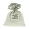 SACCHETTI BOMBONIERE NOZZE D'ARGENTO CON APPLICAZIONE 25