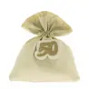 SACCHETTI CONFETTI NOZZE D'ORO CON NUMERO 50
