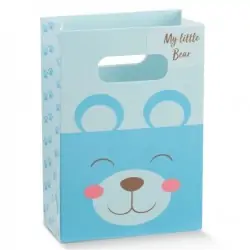 BUSTE DI CARTA PER BOMBONIERE NASCITA E BATTESIMO ORSETTO