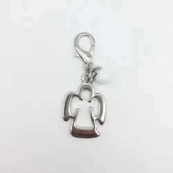 CIONDOLO ANGELO CON PERLA ACCESSORI BATTESIMO E COMUNIONE