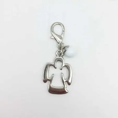 CIONDOLO ANGELO CON PERLA ACCESSORI BATTESIMO E COMUNIONE