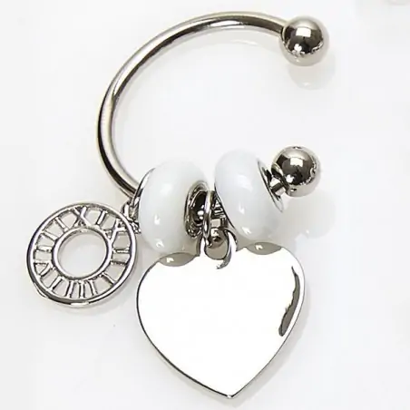 PORTACHIAVI PER BOMBONIERA CUORE IDEE MATRIMONIO, NOZZE