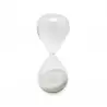 CLESSIDRA IN VETRO CON SABBIA BIANCA TEMA TEMPO PER NOZZE