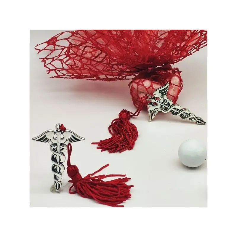 Caduceo bomboniera simbolo farmacia e medicina laurea