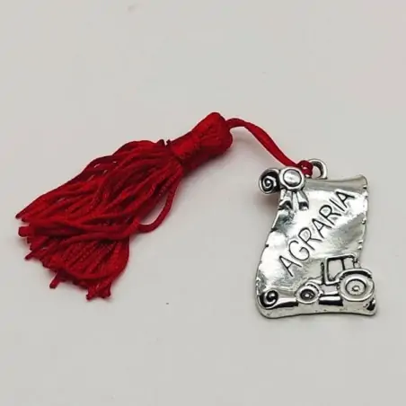 Targhetta bomboniere laurea agraria pergamena zama