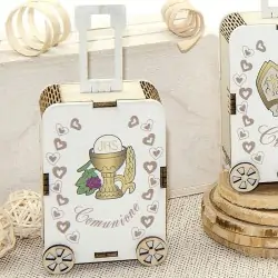 Scatoline Portaconfetti Comunione Bomboniera Trolley