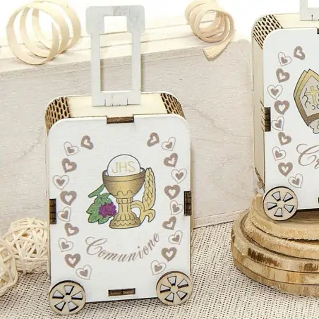 Scatoline Portaconfetti Comunione Bomboniera Trolley