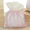 Sacchetto Prima Nascita Portaconfetti Economici Righe Rosa