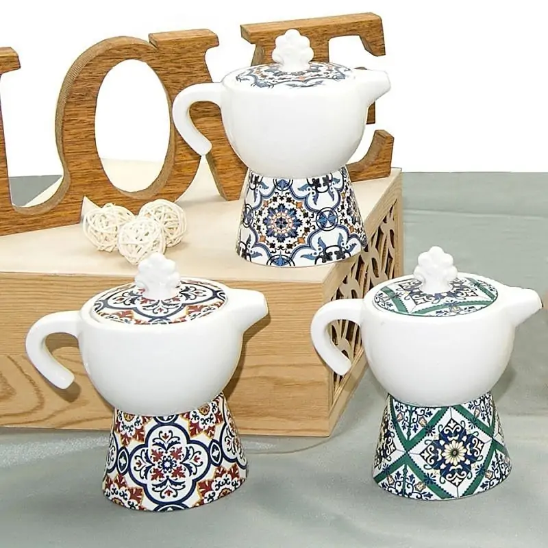 Zuccheriera Moka Ceramiche Effetto Maiolica