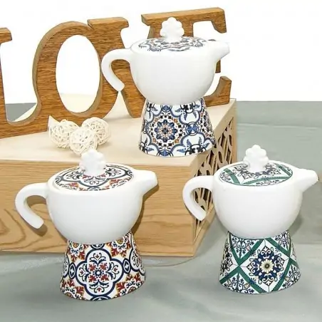 Zuccheriera Moka Ceramiche Effetto Maiolica