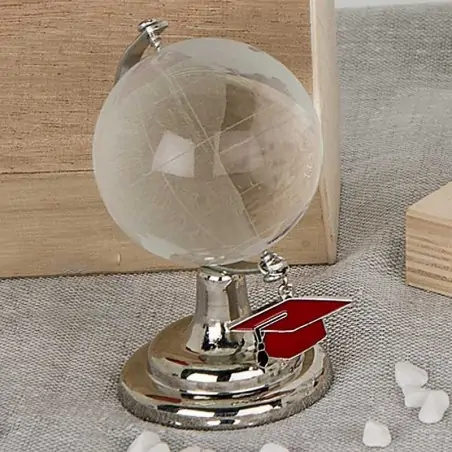 Bomboniere Mappamondo con Ciondolo Tocco Laurea