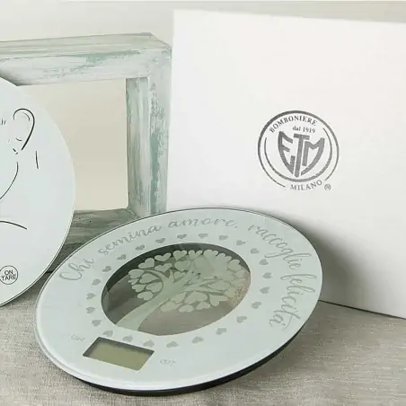 Bilancia Bomboniere Matrimonio Albero della Vita con Frase