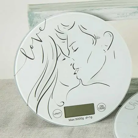 Bilancia da Cucina Digitale Coppia Innamorati Bomboniere