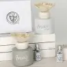 Profumatore Ambiente con Fiore Bomboniere in Vetro Scritta Amore