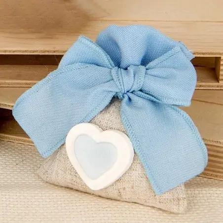 Sacchetti Bomboniere per Nascita Bimbo con Gessetto Cuore